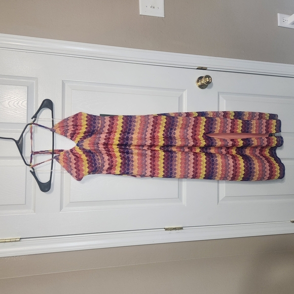 Wild Fable Pink and Purple Halter Sundress - Picture 1 of 11